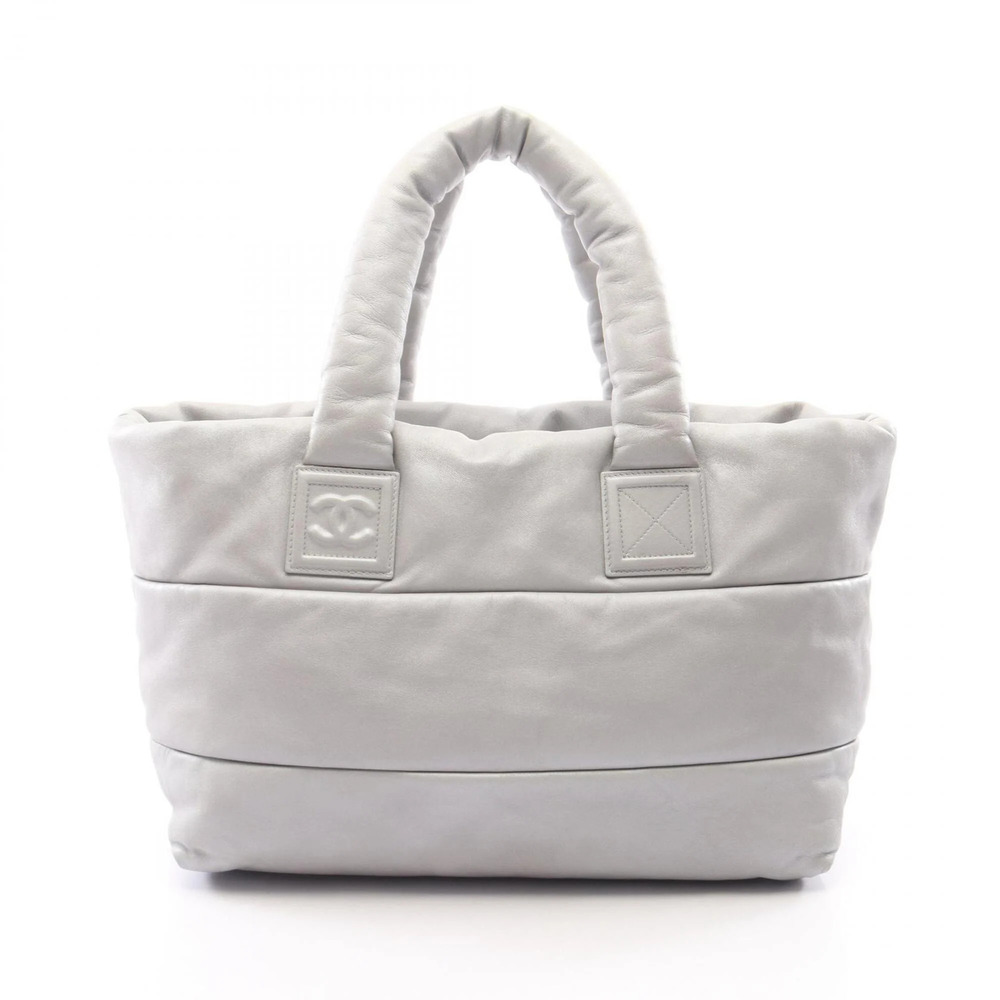 CHANEL Blue Leather Tote Bag - Picture 1 of 11